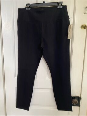 Larry Levine Black High Waist Stretch Pant Size Large NWT